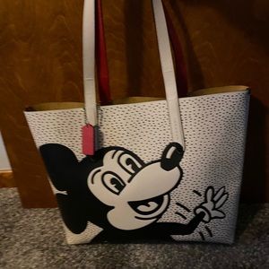 Mickey Mouse coach tote purse